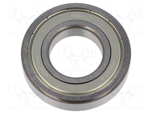 Bearing: ball; Øint: 35mm; Øout: 72mm; W: 17mm; bearing steel