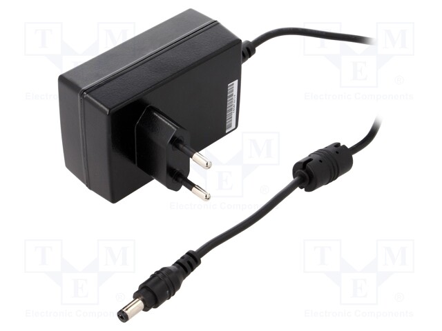 Power supply: switched-mode; 5VDC; 3A; Out: 5,5/2,1; 15W; Plug: EU