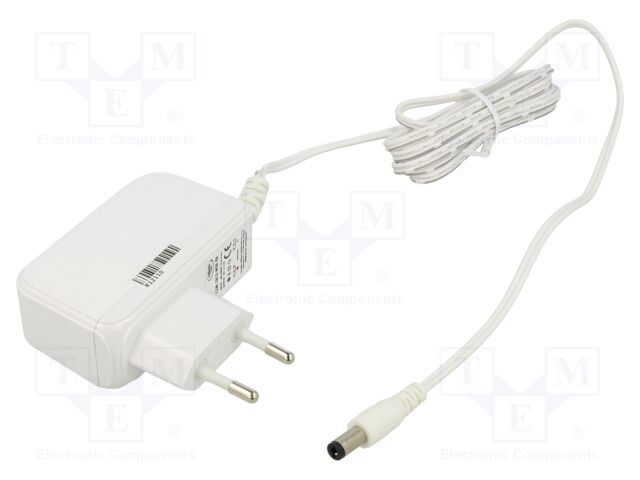 Power supply: switched-mode; 12VDC; 1.5A; Out: 5,5/2,1; 18W; 0÷40°C