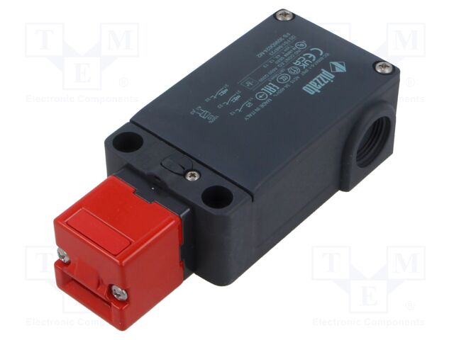 Safety switch: bolting; FS; NC x2; IP67; plastic; black,red; 24VDC