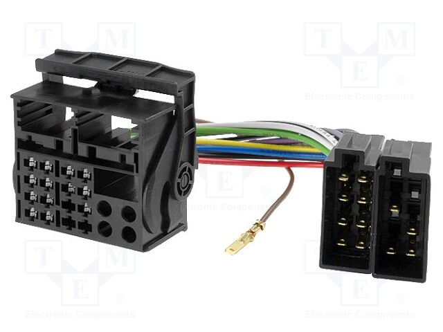 Connector; radio,ISO; Citroën,Peugeot; PIN: 16