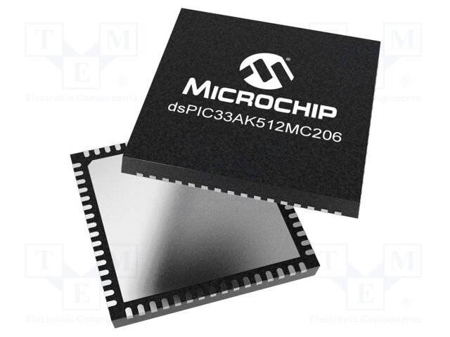 IC: dsPIC microcontroller; 64kB; 64kBSRAM; TQFP64; 3÷3.6VDC; DSPIC