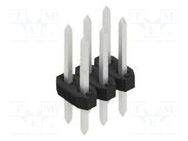 Connector: pin strips; pin header; male; PIN: 6; 2mm; THT; 2x3; 100V