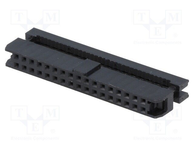 Plug; IDC; female; PIN: 34; IDC; for ribbon cable; 1mm; gold flash