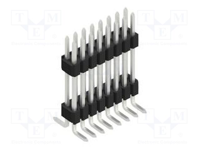 Connector: pin strips; pin header; male; PIN: 16; 1.27mm; SMT; 2x8