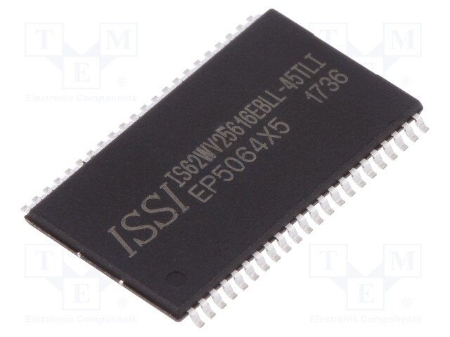 SRAM memory; SRAM; 256kx16bit; 2.2÷3.6V; 45ns; TSOP44 II; parallel