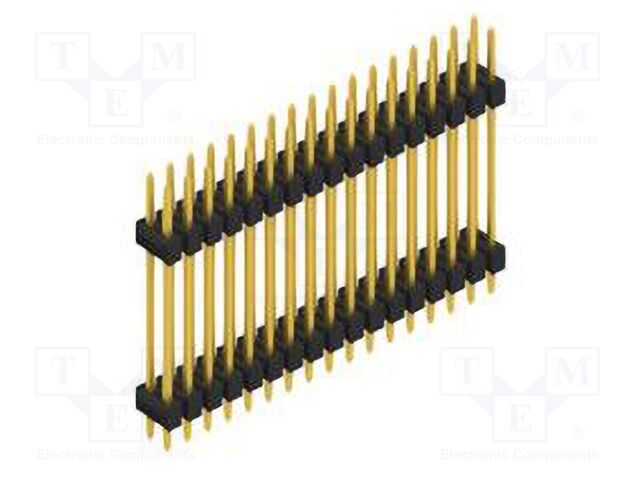 Connector: pin strips; pin header; male; PIN: 34; 2.54mm; THT; 2x17