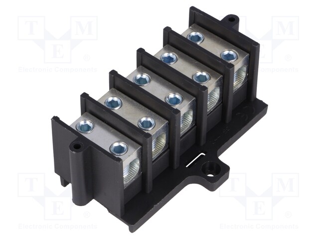 Terminal block; screw terminal; ways: 5; 35mm2; terminals: 10; 150A