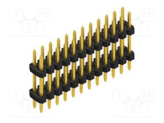 Connector: pin strips; pin header; male; PIN: 24; 2mm; THT; 2x12