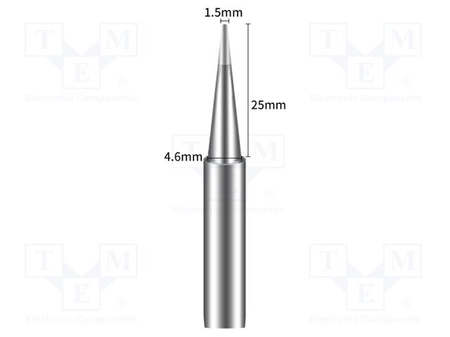 Tip; conical; 0.2mm; for soldering station; BK969