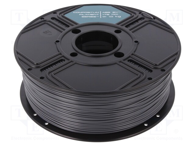 Filament: ABS EX; 1.75mm; graphite; Printing temp: 250°C; 1kg