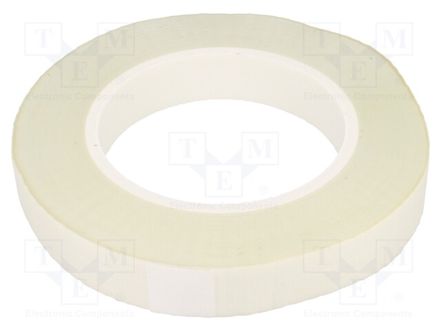 Tape: insulation; W: 19mm; L: 50m; D: 0.165mm; white; silicone; 5%