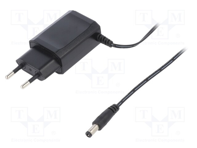 Power supply: switched-mode; plug; 12VDC; 0.5A; 6W; Plug: EU; 80.19%