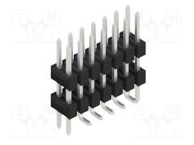 Connector: pin strips; pin header; male; PIN: 14; 2.54mm; SMT; 2x7