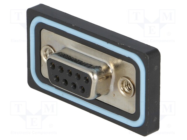 D-Sub; PIN: 9; socket; female; straight; soldering; UNC4-40; IP67