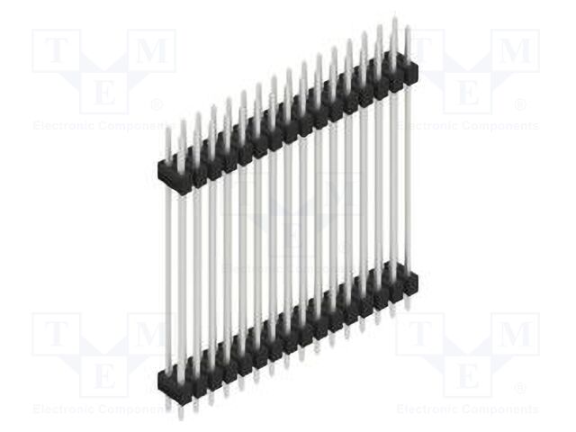 Connector: pin strips; pin header; male; PIN: 32; 2.54mm; THT; 2x16