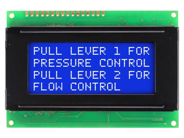 Display: LCD; STN Negative; 16x4; blue; 87x60mm; LED; 1x16; 5V