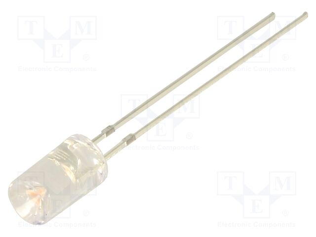 LED; pink; 5mm; 68mcd; 120°; Front: recessed; 3.1VDC; No.of term: 2