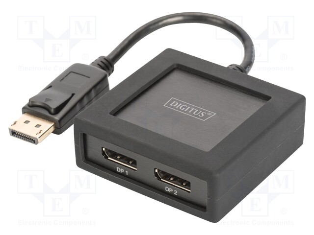 Splitter; DisplayPort 1.2a,HDCP 1.3; black