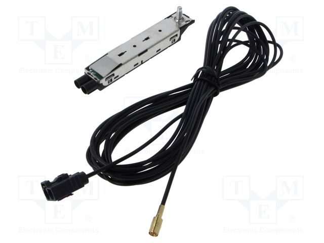 Antenna amplifier; Fakra plug,SMB socket; DAB,FM; 19dB