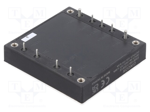 Converter: DC/DC; 100W; Uin: 66÷160V; Uout: 12VDC; Iout: 8.3A; 95g