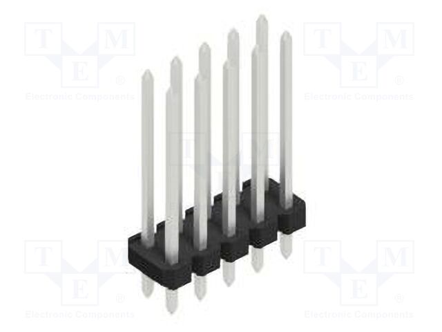 Connector: pin strips; pin header; male; PIN: 10; 2.54mm; THT; 2x5
