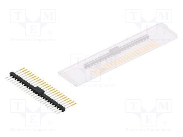 Connector: pin strips; pin header; male; PIN: 23; 2.54mm; SMT; 1x23
