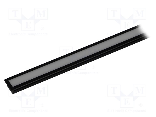 Profiles for LED modules; black; L: 1m; PDS-NK; aluminium