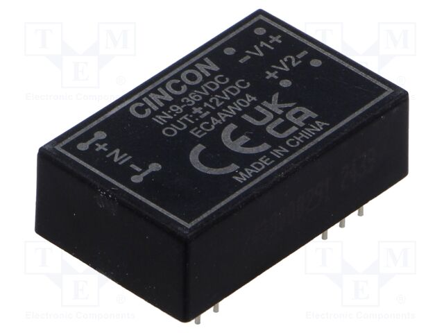 Converter: DC/DC; 3.3/6W; Uin: 9÷36V; Uout: 12VDC; Uout2: -12VDC