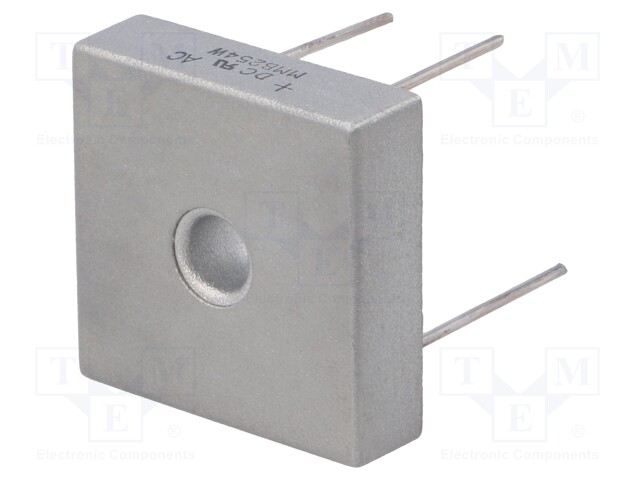 Single-phase bridge rectifier; Urmax:400V; If:25A; Ifsm:400A