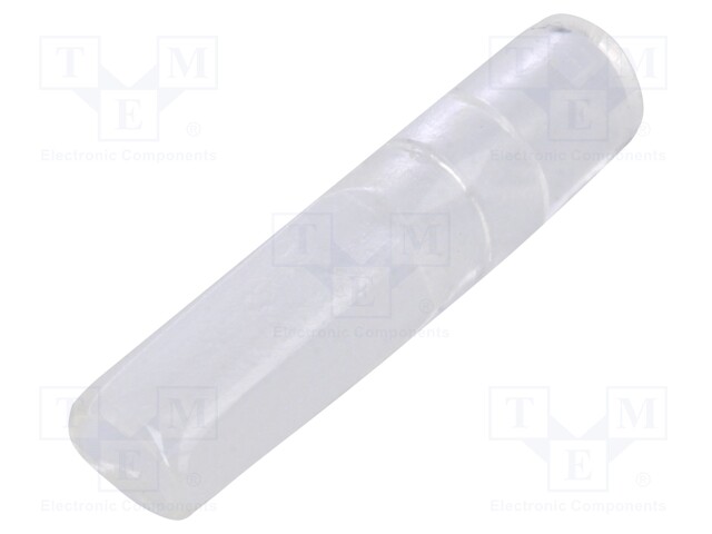 Terminals cover; 4mm; Ø: 3mm; straight; L: 24mm; Mat: PVC