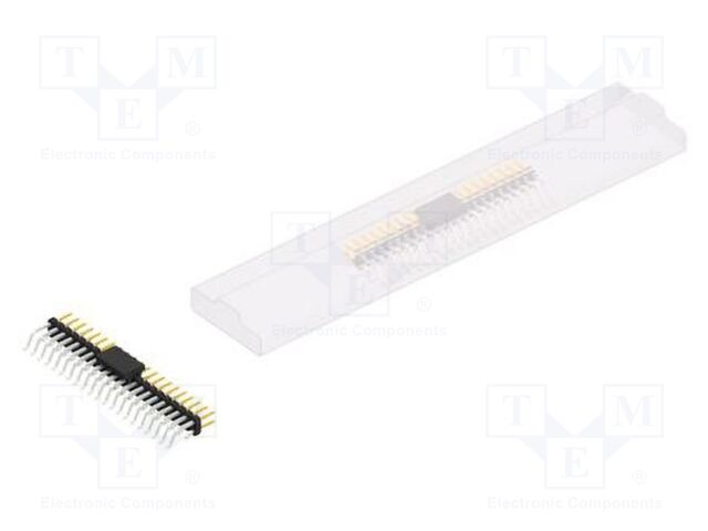 Connector: pin strips; pin header; male; PIN: 42; 2mm; SMT; 2x21