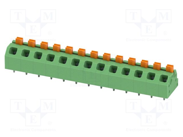 Connector: PCB terminal block; terminal; SPTAF 1; 16A; 320V; green