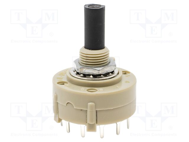 Switch: rotary; Pos: 6; 0.15A/250VAC; Poles number: 2; 30°; -30÷85°C