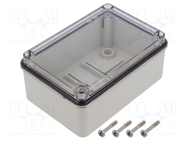 Enclosure: multipurpose; X: 88mm; Y: 128mm; Z: 59mm; SCABOX; grey