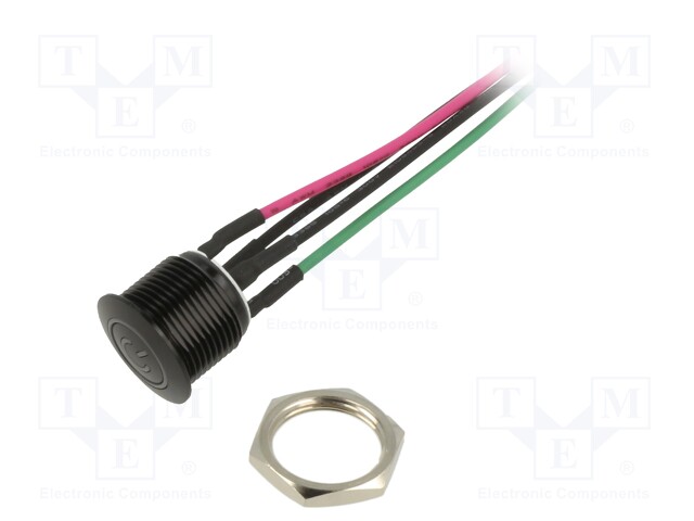 Switch: vandal resistant; Pos: 2; SPST-NO; 2A/36VDC; IP67; OFF-(ON)