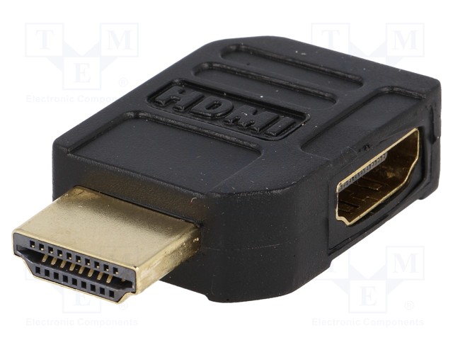 Adapter; HDMI socket 90°,HDMI plug