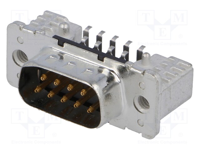 D-Sub; PIN: 9; socket; male; Locking: screws; horizontal; SMT; 4.5A