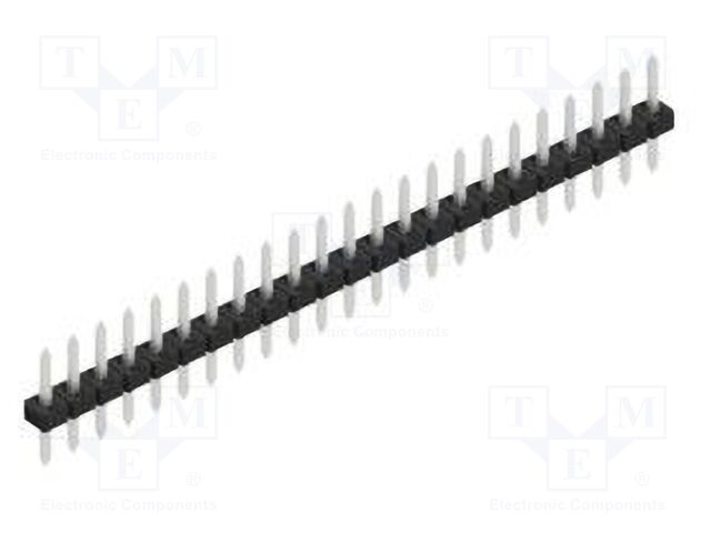 Connector: pin strips; pin header; male; PIN: 23; 2mm; THT; 1x23