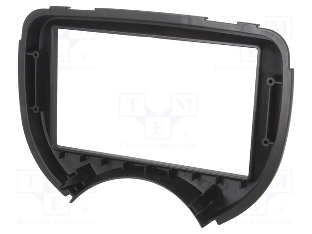 Radio mounting frame; Nissan; 2 DIN; black