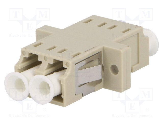 Connector: fiber optic; socket,coupler; multi mode duplex (MM)