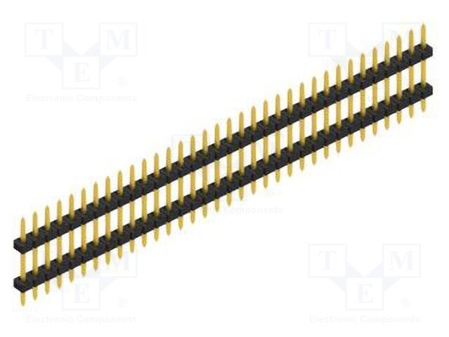 Connector: pin strips; pin header; male; PIN: 34; 2mm; THT; 1x34