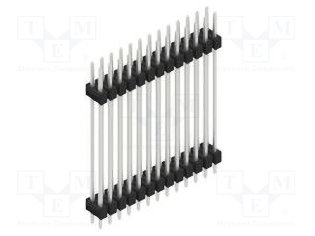 Connector: pin strips; pin header; male; PIN: 26; 2.54mm; THT; 2x13