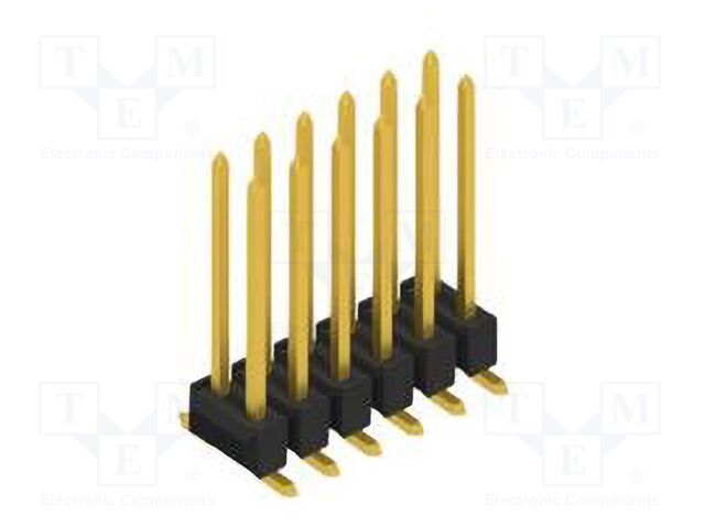 Connector: pin strips; pin header; male; PIN: 12; 2.54mm; SMT; 2x6