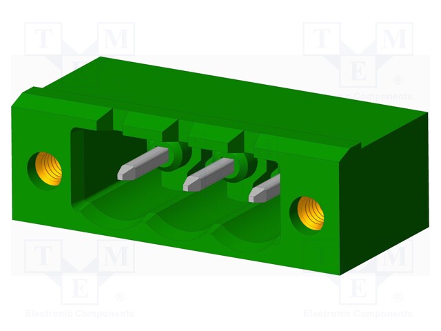 Connector: pluggable terminal block; socket; male; on PCBs