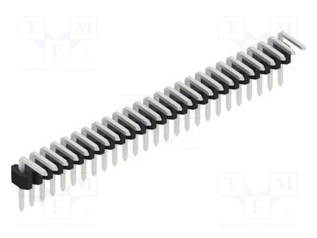 Connector: pin strips; pin header; male; PIN: 26; 1.27mm; THT; 1x26
