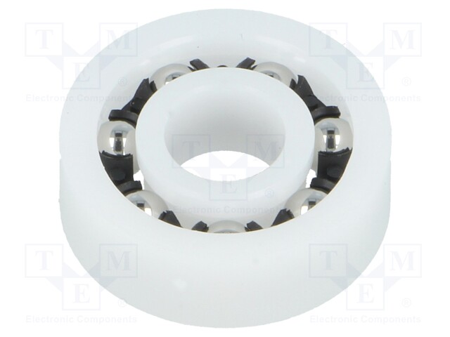 Bearing: ball; Øint: 8mm; Øout: 22mm; W: 7mm; Cage: polyamide