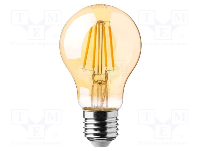 LED lamp; white warm; E27; 220÷240VAC; 1350lm; P: 12W; 300°; 2200K
