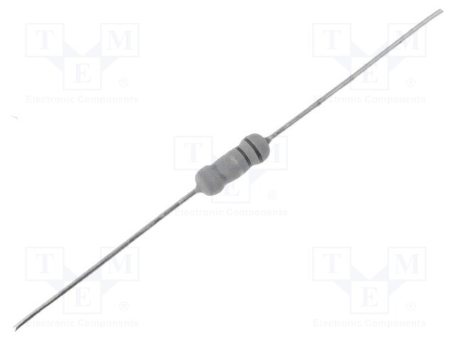 Resistor: metal oxide; THT; 330Ω; 1W; ±5%; Ø4x10mm; axial