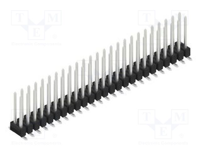 Connector: pin strips; pin header; male; PIN: 50; 2.54mm; SMT; 2x25